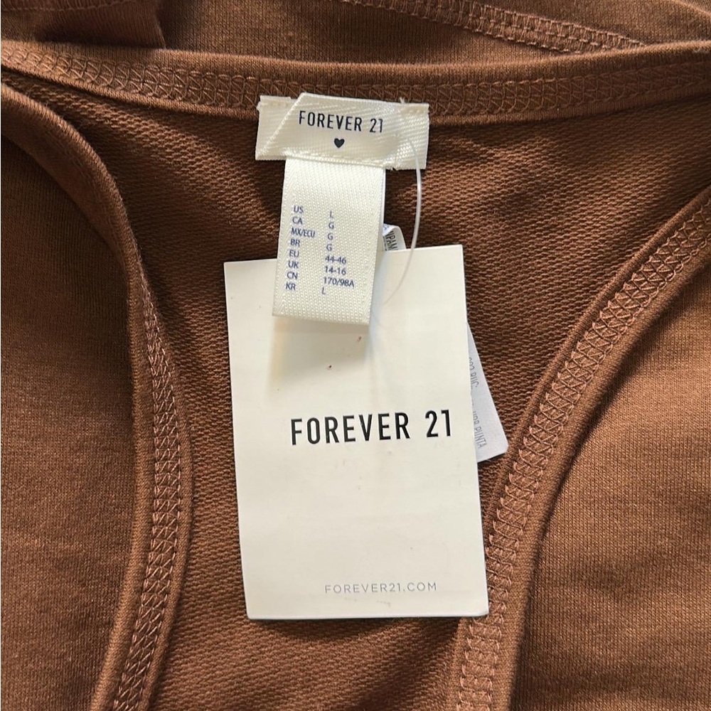 Forever 21 Brown Fitted Crop Tank Top - Picture 4 of 4